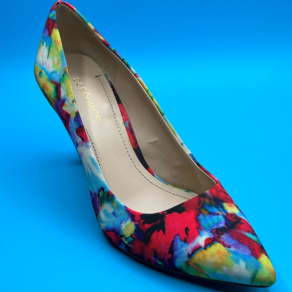 Women’s BCBGeneration Floral Heels Size - Picture 10 of 14